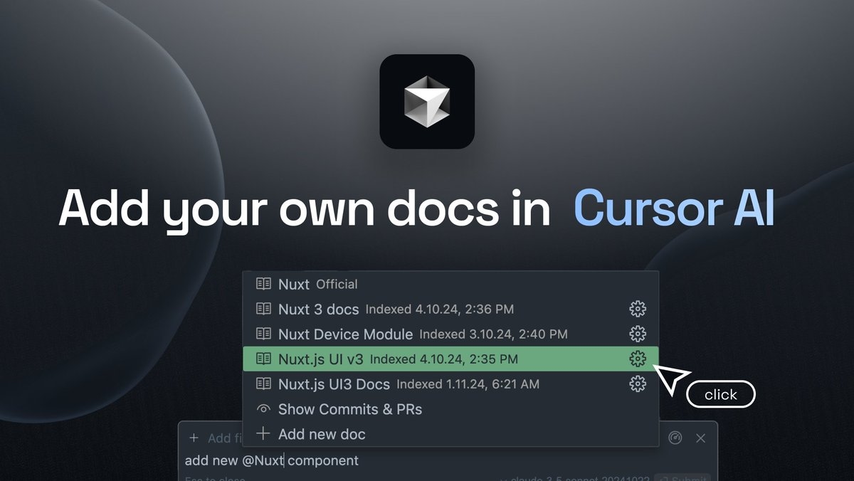 Add your own documentation to Cursor AI